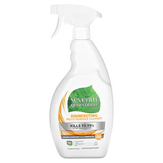 Seventh Generation, 다양한 표면 소독 세정제, 레몬그라스 시트러스 향, 768ml(26fl oz)