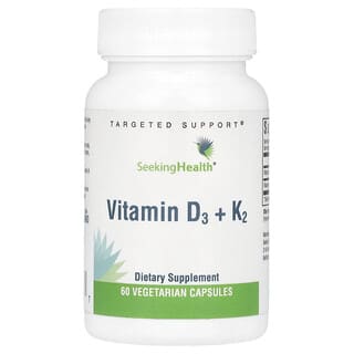 Seeking Health, Vitamin D3 + K2, 60 Vegetarian Capsules