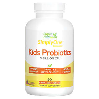 Super Nutrition, Kid’s Probiotics, Wild Berry, 5 Billion CFU, 90 Chewable Tablets