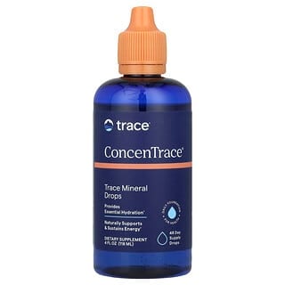 Trace Minerals ®, ConcenTrace®，微量礦物質滴劑，4 液量盎司（118 毫升）