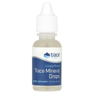 Trace Minerals ®, ConcenTrace，微量礦物質滴劑，0.5 液量盎司（15 毫升）