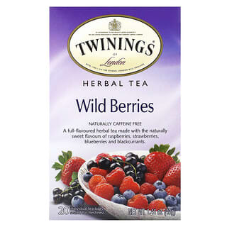 Twinings, 허브차, 야생 베리, 무카페인, 20티백, 1.41oz (40g)