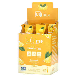 Ultima Replenisher, Ultima補充劑電解質粉，檸檬水，20包，0.12盎司（3.5克）