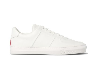 [全新真品代購-F/W22 新品!] MONCLER 白色皮革 休閒鞋 / 運動鞋 NEUE YORK