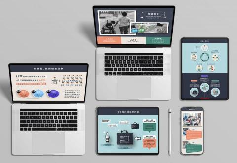 Noelle Chen - 網頁素材設計:配合客戶需求,以圖示及比例的方式簡化複雜的文字及數字,清楚表達網頁要傳達的訊息
