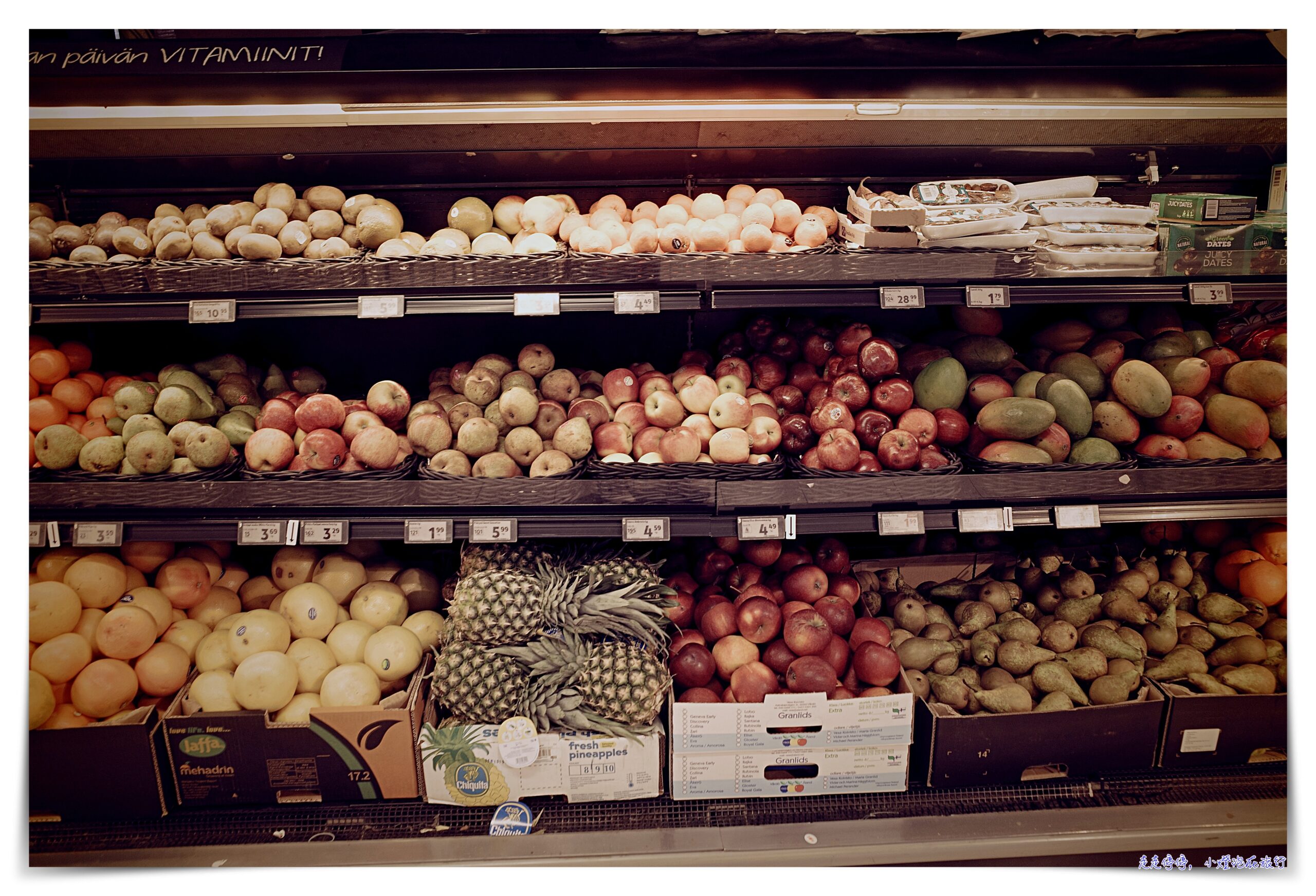 芬蘭超市｜英文字母就是超市名稱，芬蘭航空超好喝藍莓汁K-supermarket