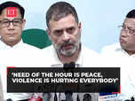 Need of the hour is peace in Manipur: Rahul:Image