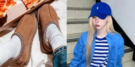 winter戴polo ralph lauren棒球帽 ugg樂福鞋