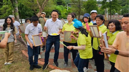 台日跨界地景在龍潭蘇俊賓協力龍潭社區、日本藝術團跨界重現三洽水風貌