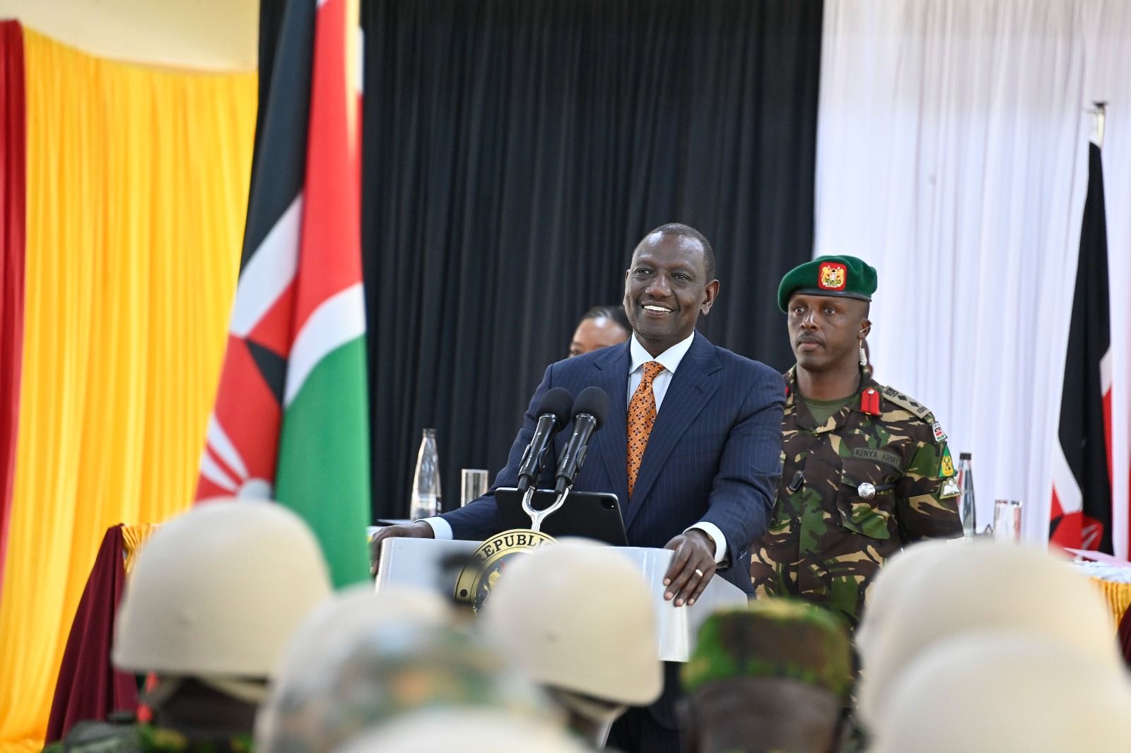 肯亞總統魯托批評抗議者的犯罪行為危害國家安全。（翻攝自@WilliamsRuto X）