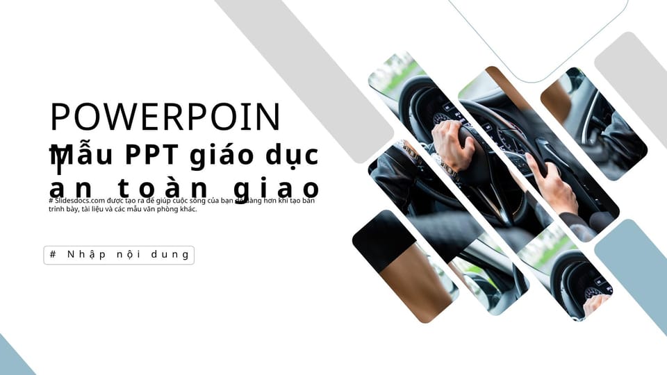 mẫu powerpoint Giáo Dục An Toàn Giao Thông -trang 0