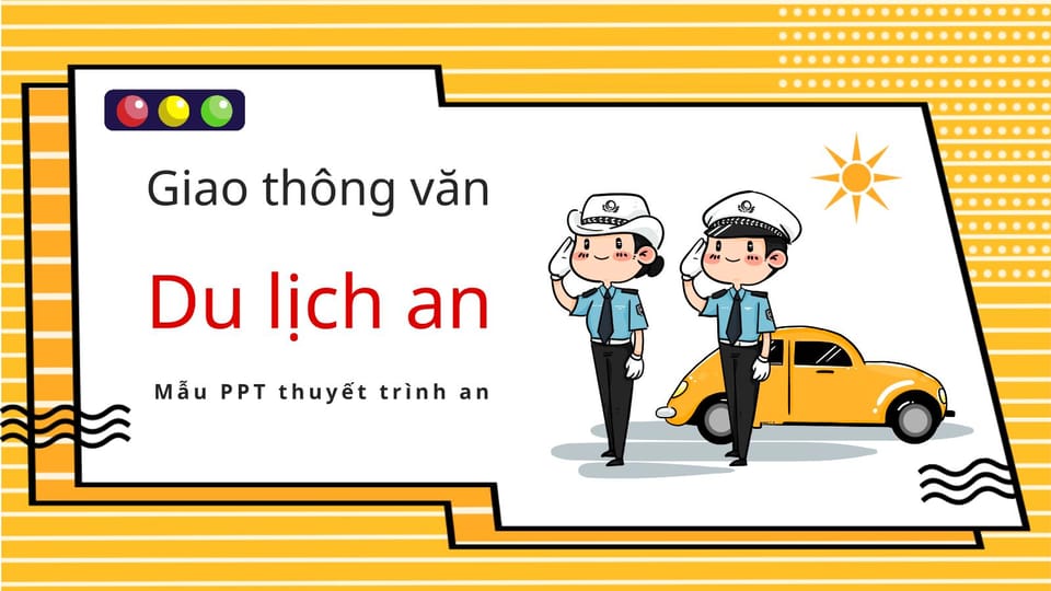 mẫu powerpoint Phim Hoạt Hình Thuyết Trình Về An Toàn Giao Thông -trang 0