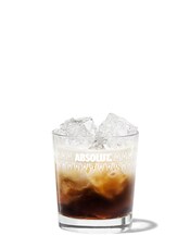 White Russian against white background