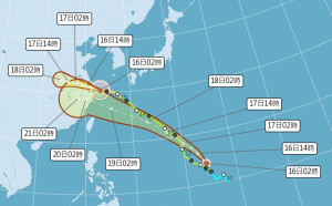 葡萄桑颱風這天最接近台灣｢還有熱帶擾動醞釀｣中颱貝碧佳直撲中國