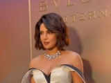 Take a look at Priyanka Chopra's new hairdo! Desi Girl sizzles in a white & black dress at Bvlgari event