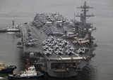 US aircraft carrier arrives in South Korea for military drills, report says