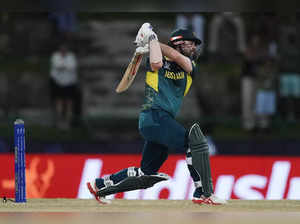 Australia's Travis Head bats during the ICC Men's T20 World Cup cricket match be...