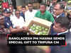 Bangladesh PM Sheikh Hasina gifts 400 kg Harivanga Mangoes, 50 kg Hilsa Fish, 50 kg Rosogollas to Tripura CM Manik Saha