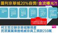 鐵證曝光？威京7人捐民眾黨210萬 柯市府馬上核定送都委會