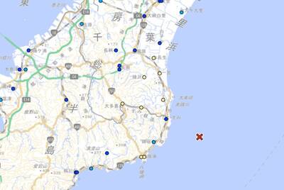 日千葉縣外海規模5.4地震「最大震度4」無海嘯風險