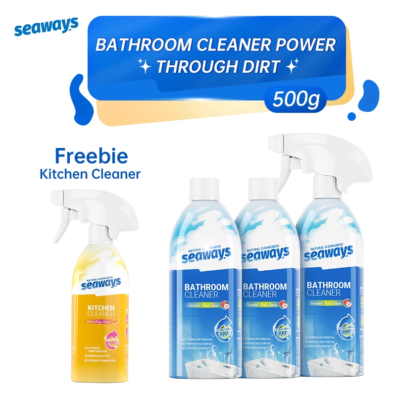 Seaways Bathroom Stains Cleaner (500g x 3) [Buy 3 Free 1]