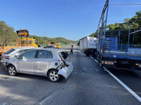 國道3號6車連環撞  通霄路段一度封閉回堵