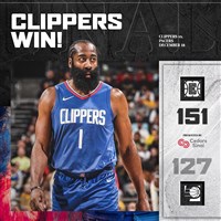 NBA哈登末節轟21分 快艇痛宰溜馬收8連勝