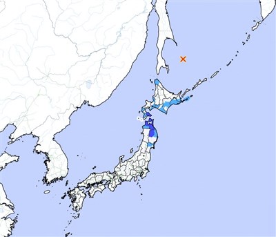 日本北海道北方規模6.8地震 無海嘯威脅