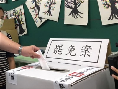 謝國樑罷免案10/13投票 中選會：選區內各機關員工依法應放假