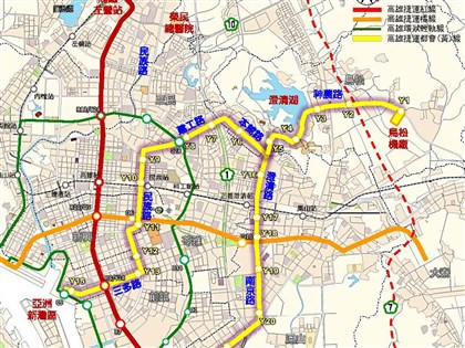 高雄捷運黃線行政院核定 市府擬年底前動工