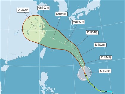 吳德榮：颱風卡努最快31日轉中颱 8/1北部有雨