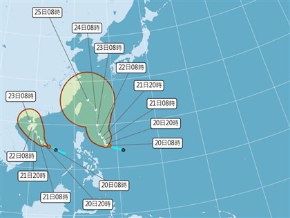 颱風凱米生成 最快23日上半天發布海警