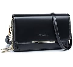 Klein Handy Umhängetasche,Damen Kleine Umhängetasche,PU Leder Crossbody Schultertasche Reisepass Handytasche mit Kartenschl…