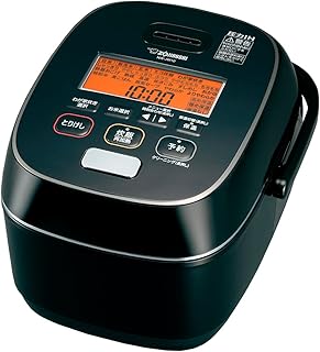 象印マホービン(ZOJIRUSHI) 炊飯器 5.5合 極め炊き 圧力IHタイプ 日本製 毎回のお手入れ点数2点 ブラック NW-JW10-BA