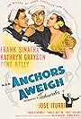 Gene Kelly, Frank Sinatra, Kathryn Grayson, and José Iturbi in Anchors Aweigh (1945)