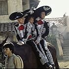 Steve Martin, Chevy Chase, and Martin Short in Three Amigos! (1986)