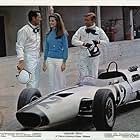 James Garner, Brian Bedford, and Jessica Walter in Grand Prix (1966)