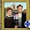 Conan O'Brien and Tarja Halonen in Late Night with Conan O'Brien (1993)