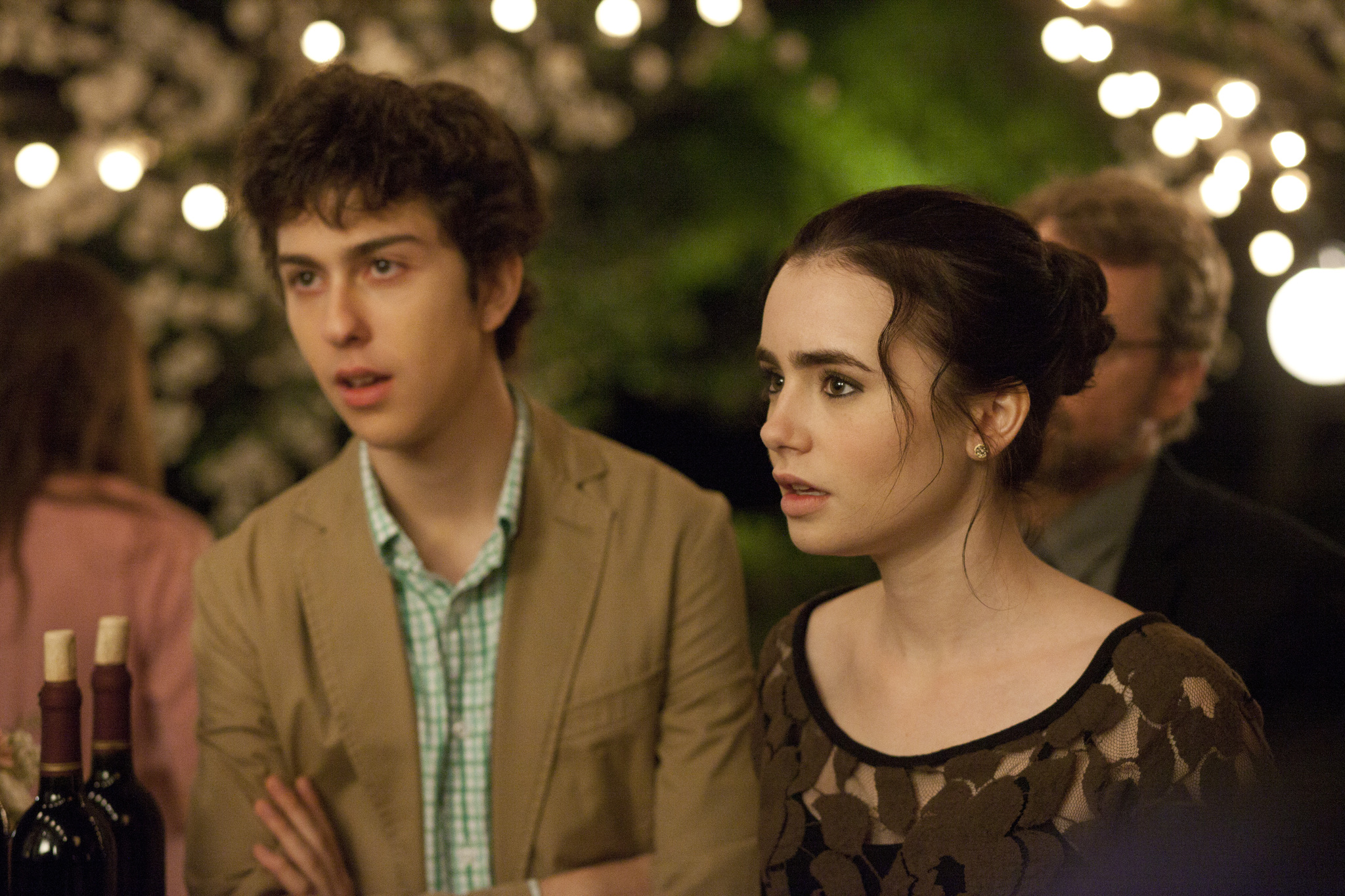 Nat Wolff and Lily Collins in Stuck in Love (2012)