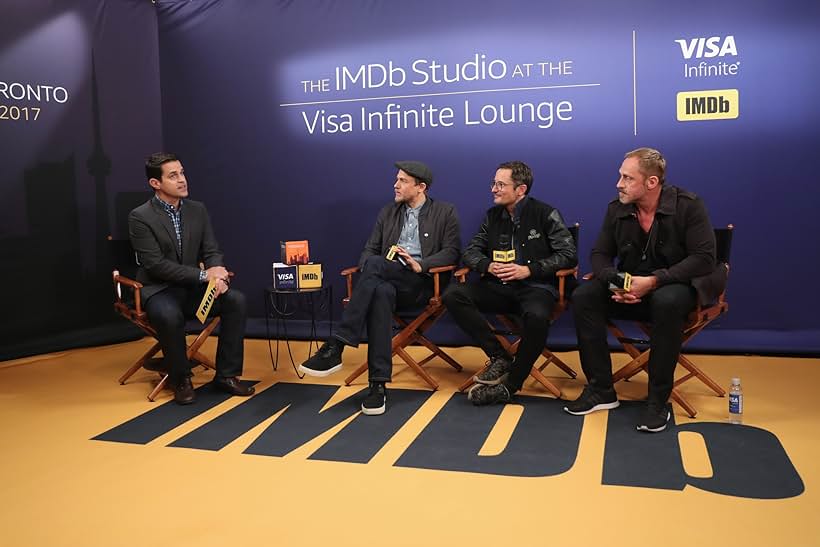 Charlie Hunnam, Michael Noer, Dave Karger, and Roland Møller