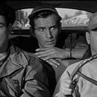 Mickey Rooney, Kevin McCarthy, and Jack Kelly in Drive a Crooked Road (1954)