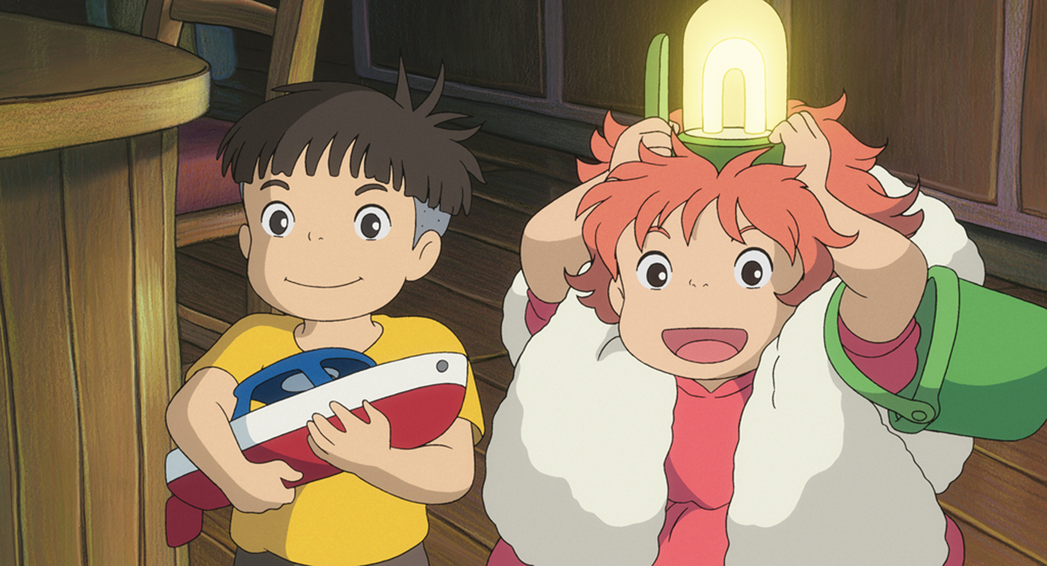 Frankie Jonas and Hiroki Doi in Ponyo on the Cliff by the Sea (2008)