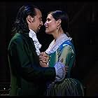 Lin-Manuel Miranda and Phillipa Soo in Hamilton (2020)