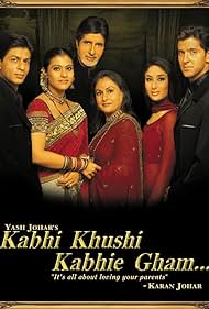 Amitabh Bachchan, Hrithik Roshan, Kajol, Kareena Kapoor, Jaya Bachchan, and Shah Rukh Khan in Kabhi Khushi Kabhie Gham... (2001)