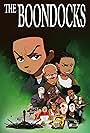 Samuel L. Jackson, Edward Asner, Regina King, Nick Jameson, Charlie Murphy, Greg Travis, Gary Anthony Williams, John Witherspoon, Cedric Yarbrough, Bobb'e J. Thompson, and Carl Jones in The Boondocks (2005)