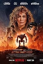 Jennifer Lopez, Mark Strong, Sterling K. Brown, Gregory James Cohan, and Simu Liu in Atlas (2024)
