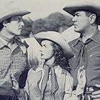 Johnny Mack Brown, James Ellison, and Noel Neill in Whistling Hills (1951)