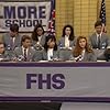 Robin Givens, Leslie Bega, Tony O'Dell, Dan Frischman, Khrystyne Haje, Joher Coleman, Kimberly Russell, Dan Schneider, and Tannis Vallely in Head of the Class (1986)