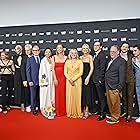 Elisabeth Moss, Amanda Brugel, Ever Carradine, Sam Jaeger, Stephen Kunken, Warren Littlefield, Bruce Miller, Bradley Whitford, O-T Fagbenle, Max Minghella, Yvonne Strahovski, Craig Erwich, Christine Ko, and Madeline Brewer