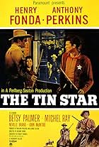 Henry Fonda, Anthony Perkins, Neville Brand, and Michel Ray in The Tin Star (1957)